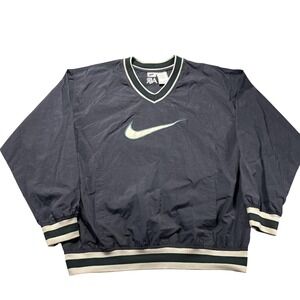 Vintage Nike Jacket Mens XL Gray V-Neck Pullover Air Windbreaker‎ Retro 90s